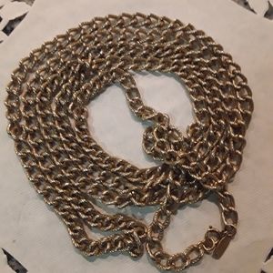 Monet goldtone chain necklace